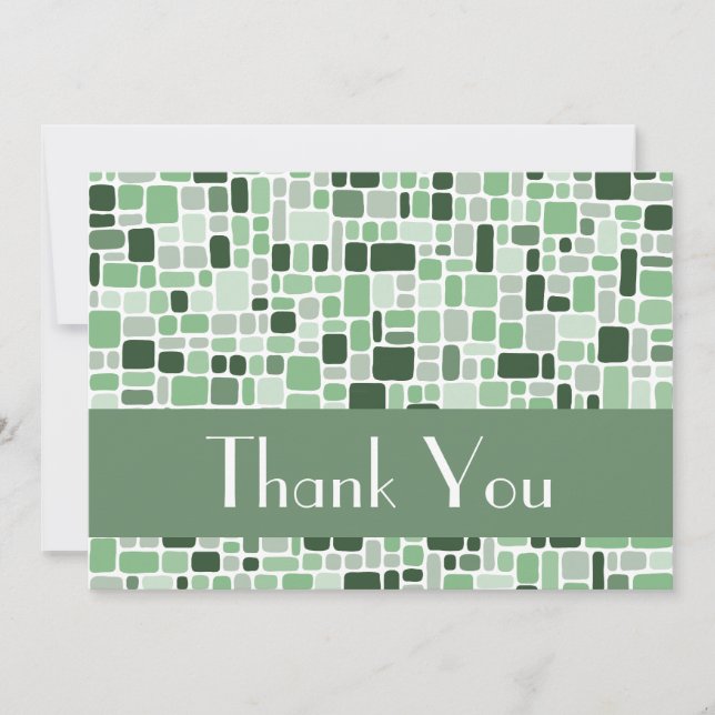 Carte de note Merci (Cobblestone Green) (Devant)