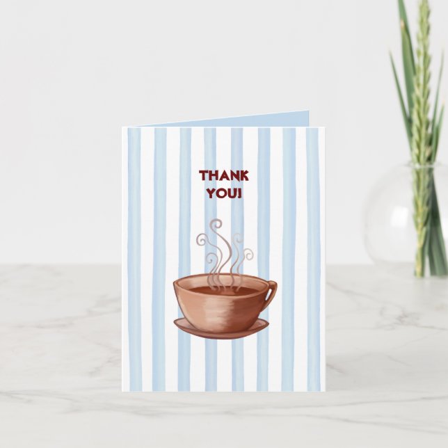 Carte de note Merci de la Coupe du Café (Devant)