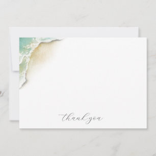 Carte de note Merci Oceanic Watercolor