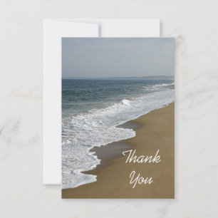 Carte de note Merci Plat Beach