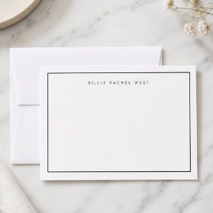 Carte de Note Minimaliste Cartes de Notes Simple