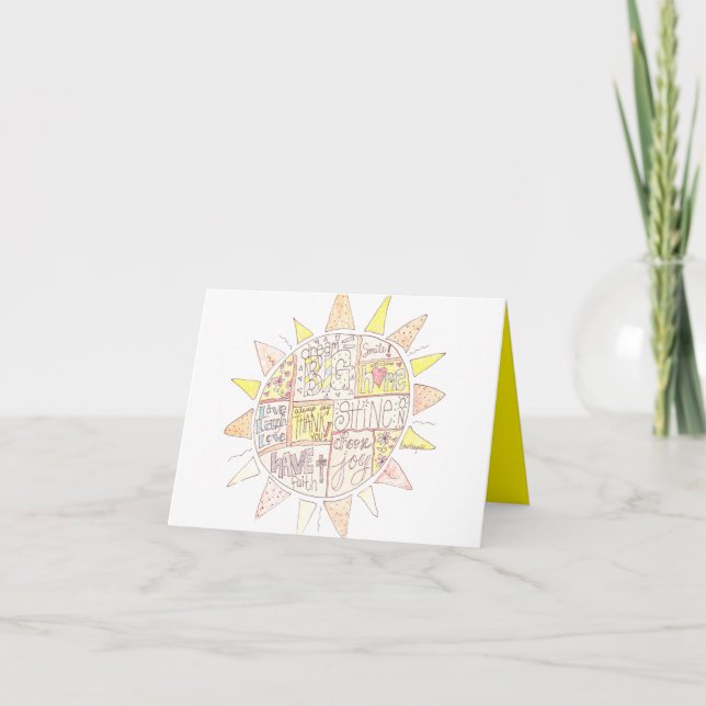 Carte de note motivante (Devant)