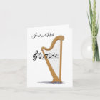 Carte de note noire Harp