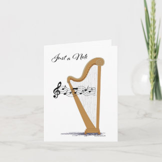 Carte de note noire Harp