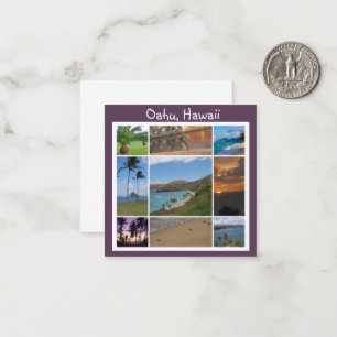 Carte de note Oahu, Hawaii