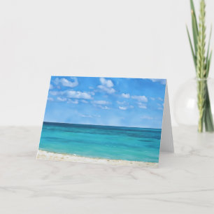 Carte de note Ocean Bahamas de l'Art Ocean Beach i