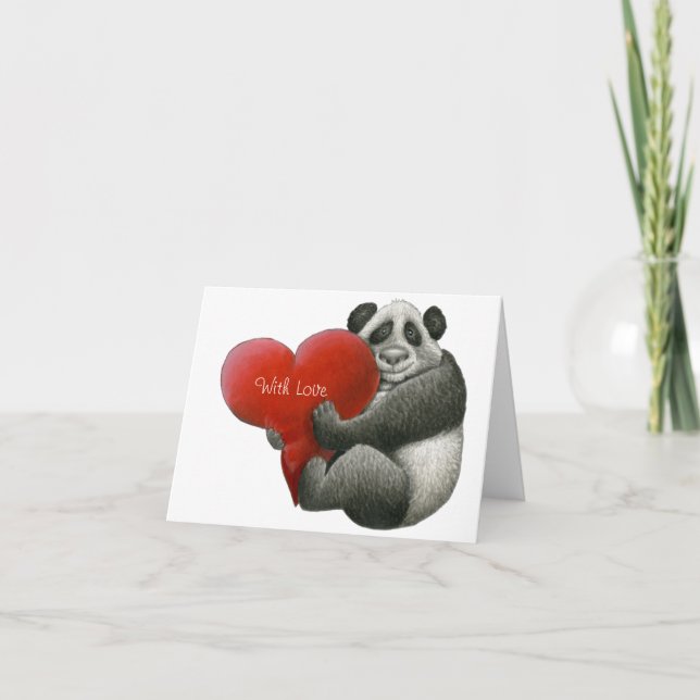 Carte de note Panda Cute (Devant)