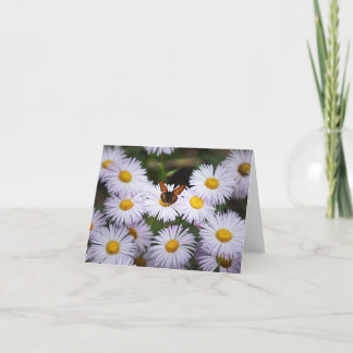 Carte de note papillon