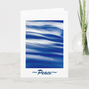 Carte de note "PEACE" pour les vagues de diamants
