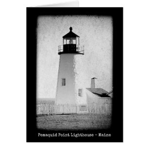 Carte de note Pemaquid Point des phares du Maine