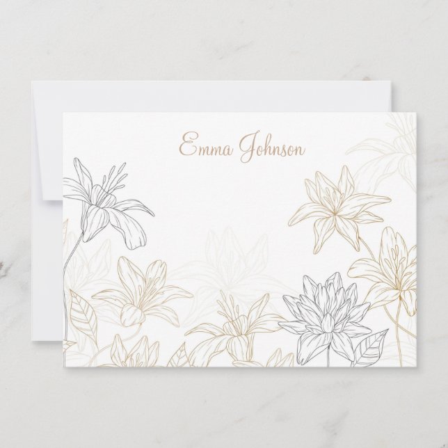 Carte de note personnalisée (Devant)