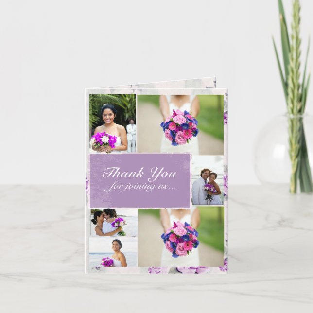 Carte de note personnalisée du Merci de Mariage Li (Devant)