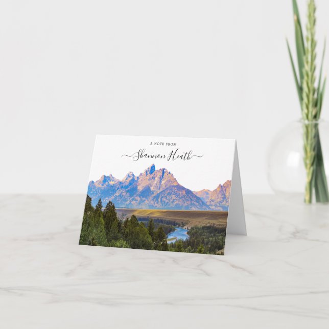 Carte de note personnalisée du parc national de Gr (Devant)