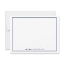 Carte de note personnalisée Monogramme classique