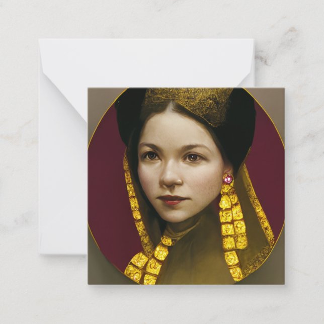 Carte de note plat Anne Boleyn (Devant)