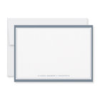 Carte de note plat bleu ardoise minimale