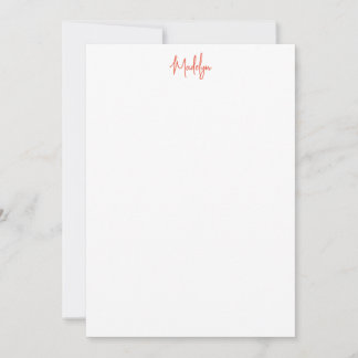 Carte de note plat Citrus