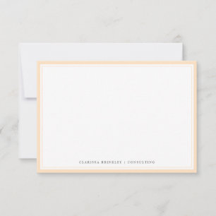 Carte de note plate de bisque minimal