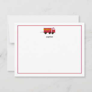 Carte de note plate du moteur d'incendie