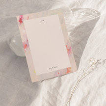 Carte de note plate personnalisée d'art abstrait c