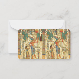 Carte de note plate personnalisée Égypte ancienne