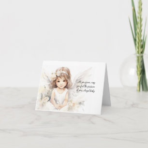 Carte de note pliée Angel Baby Loss of Child Sympa