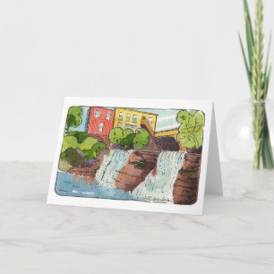 Carte de note pliée Chagrin Falls