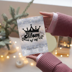 Carte de note pliée de la MDM Queen of my life Par