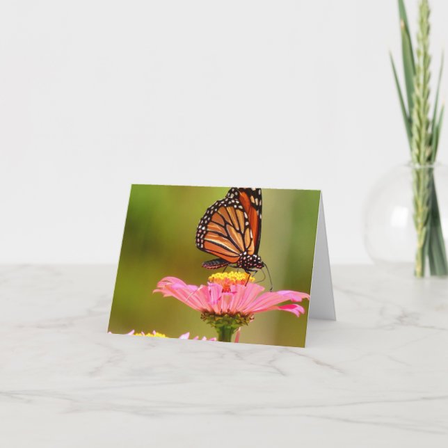 Carte de note pliée Monarch Butterfly (Devant)
