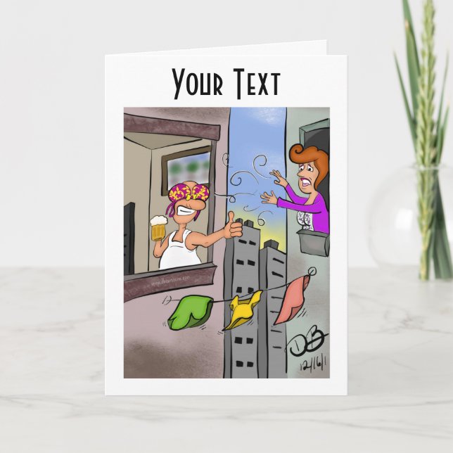 Carte de note pliée Oops (Devant)