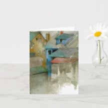 Carte de note pliée personnalisée