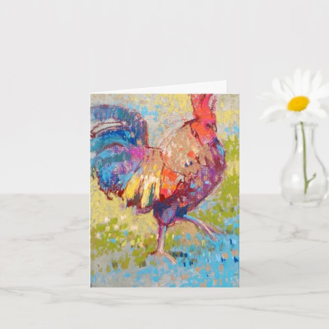 Carte de note pliée personnalisée (Petite plante)
