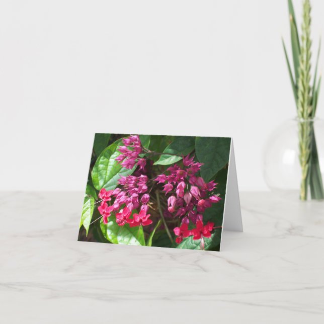 Carte de note pliée pour le coeur saignant (Devant)