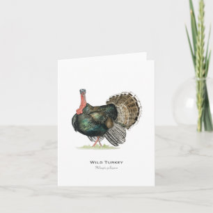 Carte de note pliée Wild Turkey