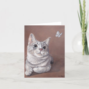 Carte de note pour chat Mlle Maggie Kitty