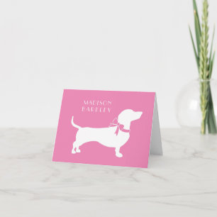 Carte de note pour Chien Chien Chien Chien Dachshu