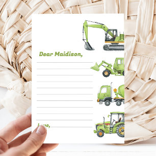 Carte de note pour le capsule d'heure d'anniversai