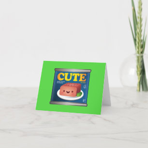 Carte de note pour le déjeuner de Kawaii