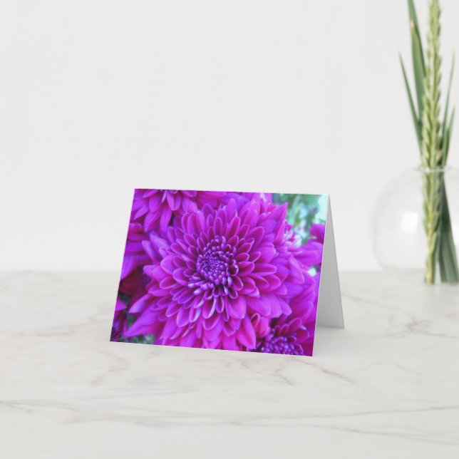 Carte de note pour les mères violettes lumineuses (Devant)