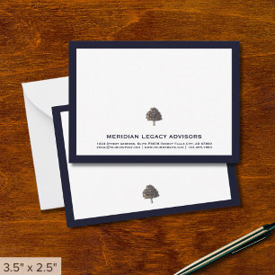 Carte de note professionnelle élégante du logo de 