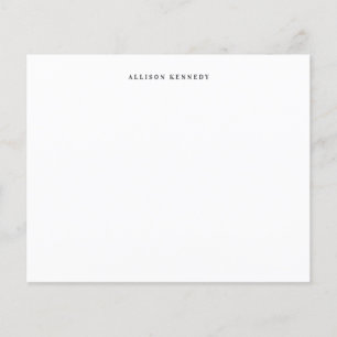 Carte de note propre minimaliste gris noir