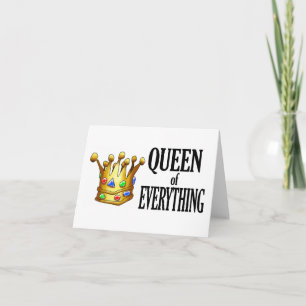 Carte de note Queen of Everything
