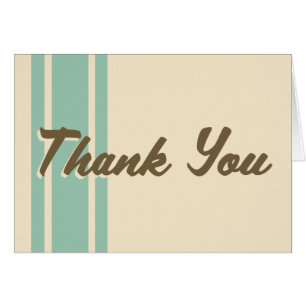 Carte de note rayée en bon état de Merci de crème