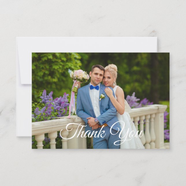 Carte de note Remerciements Plat (Devant)