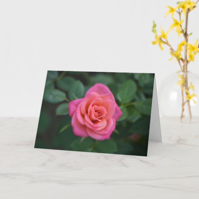 Carte de note Rose Dainty (Fleur jaune)