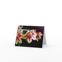 Carte de note rouge et jaune de tulipes