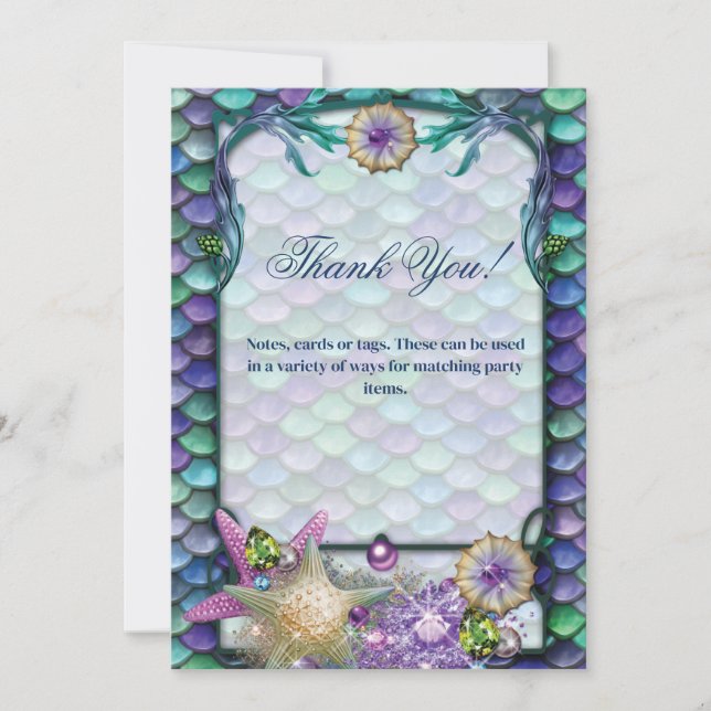 Carte de note sous la mer (Devant)