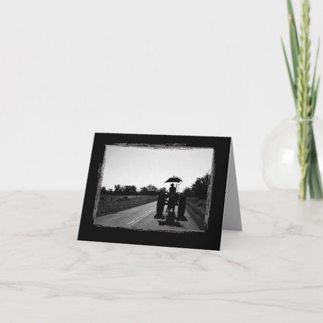 Carte de note souvenir du tracteur (Devant)