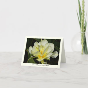 Carte de note stationnaire de salutation de tulipe