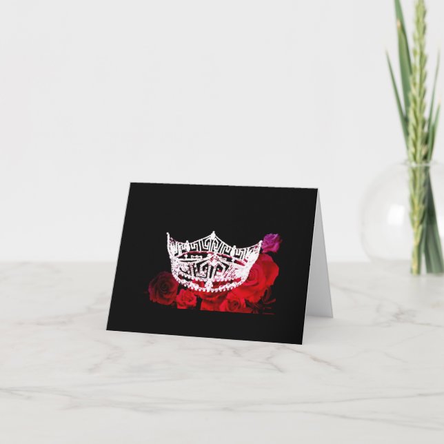 Carte de note style Miss America (Devant)